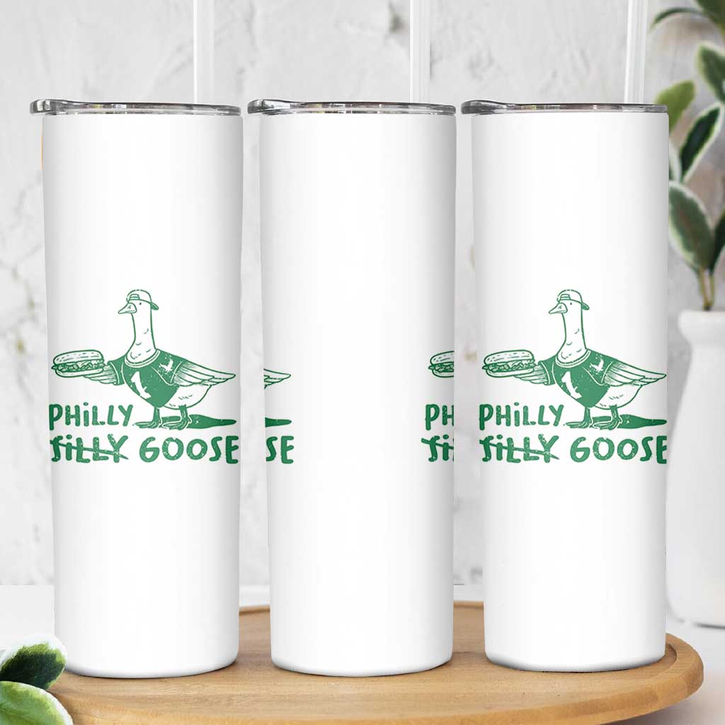 Philly Goose Skinny Tumbler Funny Philadelphia Fan Silly Gooses - Wonder Print Shop