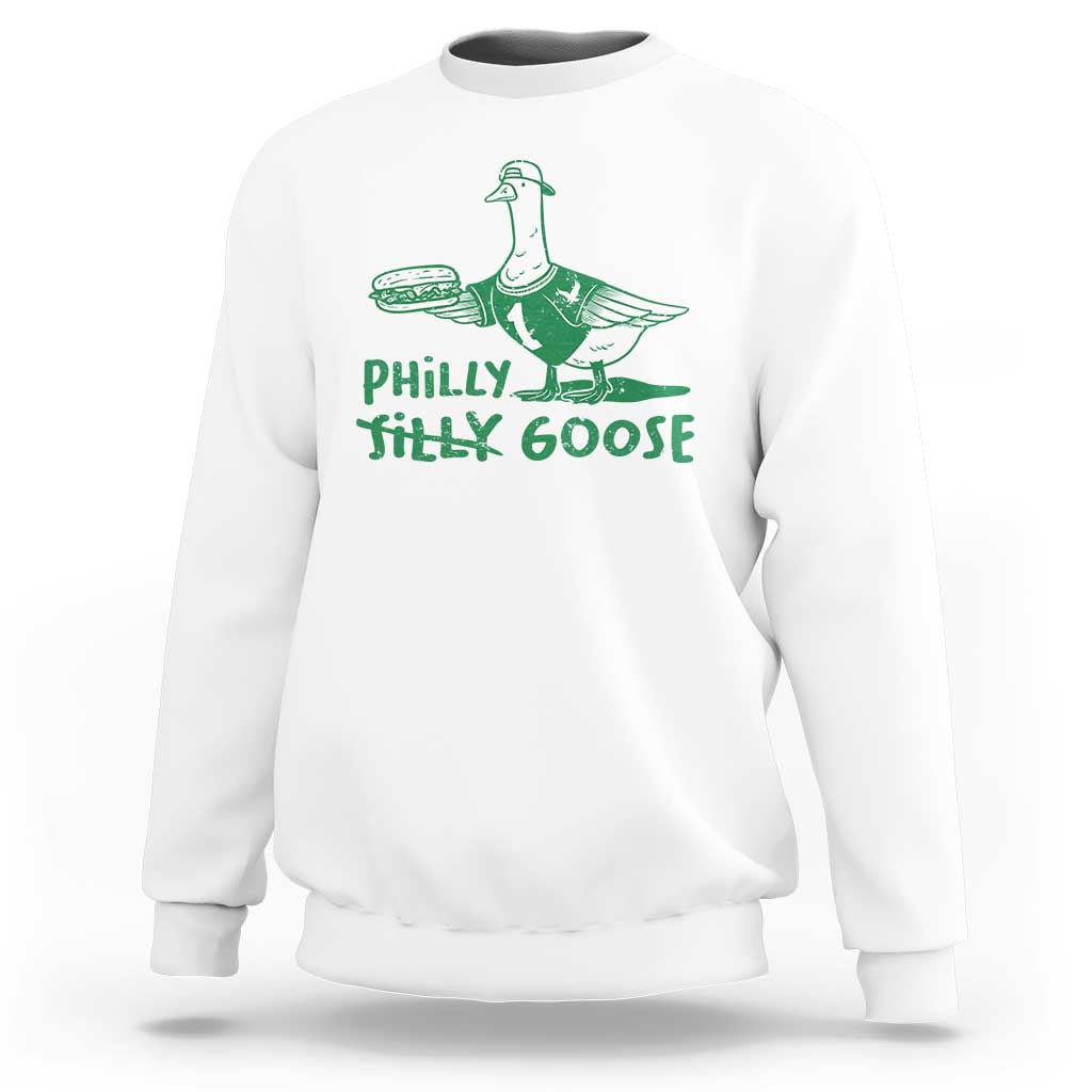 Philly Goose Sweatshirt Funny Philadelphia Fan Silly Gooses - Wonder Print Shop