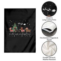 Dachshund Christmas Garden Flag Funny Weiner Dog Lovers Its The Most Wienderful Time - Wonder Print Shop