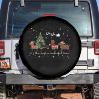 Dachshund Christmas Spare Tire Cover Funny Weiner Dog Lovers Its The Most Wienderful Time - Wonder Print Shop
