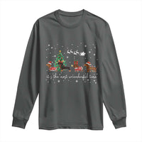 Dachshund Christmas Long Sleeve Shirt Funny Weiner Dog Lovers Its The Most Wienderful Time - Wonder Print Shop