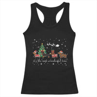 Dachshund Christmas Racerback Tank Top Funny Weiner Dog Lovers Its The Most Wienderful Time - Wonder Print Shop