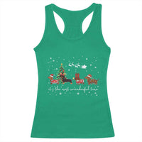 Dachshund Christmas Racerback Tank Top Funny Weiner Dog Lovers Its The Most Wienderful Time - Wonder Print Shop