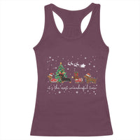 Dachshund Christmas Racerback Tank Top Funny Weiner Dog Lovers Its The Most Wienderful Time - Wonder Print Shop