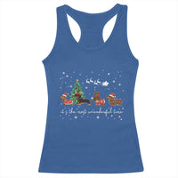 Dachshund Christmas Racerback Tank Top Funny Weiner Dog Lovers Its The Most Wienderful Time - Wonder Print Shop
