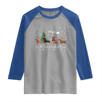 Dachshund Christmas Raglan Shirt Funny Weiner Dog Lovers Its The Most Wienderful Time - Wonder Print Shop