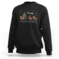 Dachshund Christmas Sweatshirt Funny Weiner Dog Lovers Its The Most Wienderful Time - Wonder Print Shop