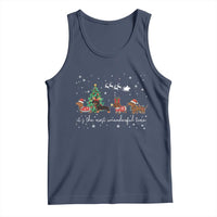 Dachshund Christmas Tank Top Funny Weiner Dog Lovers Its The Most Wienderful Time - Wonder Print Shop