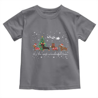 Dachshund Christmas Toddler T Shirt Funny Weiner Dog Lovers Its The Most Wienderful Time - Wonder Print Shop