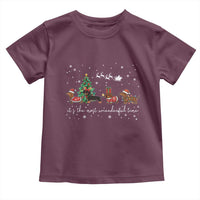 Dachshund Christmas Toddler T Shirt Funny Weiner Dog Lovers Its The Most Wienderful Time - Wonder Print Shop