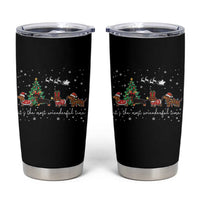 Dachshund Christmas Tumbler Cup Funny Weiner Dog Lovers Its The Most Wienderful Time - Wonder Print Shop