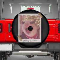 Meowy Christmas Spare Tire Cover Funny Cat Lovers Xmas Vintage Photo - Wonder Print Shop