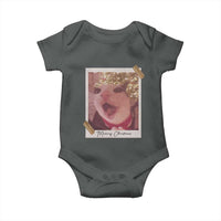 Meowy Christmas Baby Onesie Funny Cat Lovers Xmas Vintage Photo - Wonder Print Shop