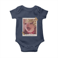 Meowy Christmas Baby Onesie Funny Cat Lovers Xmas Vintage Photo - Wonder Print Shop
