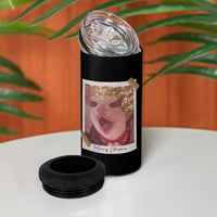 Meowy Christmas 4 in 1 Can Cooler Tumbler Funny Cat Lovers Xmas Vintage Photo - Wonder Print Shop