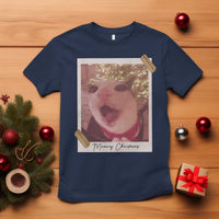 Meowy Christmas T Shirt Funny Cat Lovers Xmas Vintage Photo - Wonder Print Shop
