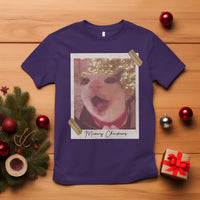 Meowy Christmas T Shirt Funny Cat Lovers Xmas Vintage Photo - Wonder Print Shop