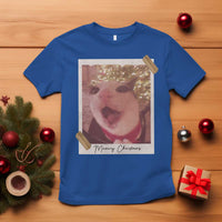 Meowy Christmas T Shirt Funny Cat Lovers Xmas Vintage Photo - Wonder Print Shop