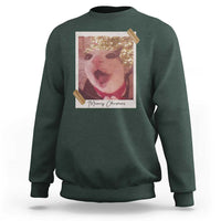 Meowy Christmas Sweatshirt Funny Cat Lovers Xmas Vintage Photo - Wonder Print Shop
