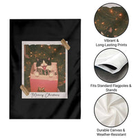 Meowy Christmas Garden Flag Cute Cat Lovers Xmas Retro Vintage Photo - Wonder Print Shop