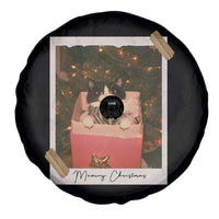 Meowy Christmas Spare Tire Cover Cute Cat Lovers Xmas Retro Vintage Photo - Wonder Print Shop