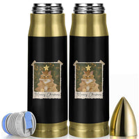 Meowy Christmas Bullet Tumbler Funny Cat Xmas Tree Retro Vintage Photo - Wonder Print Shop