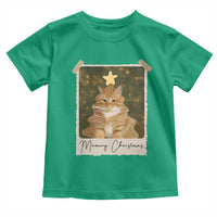 Meowy Christmas Toddler T Shirt Funny Cat Xmas Tree Retro Vintage Photo - Wonder Print Shop
