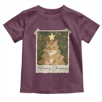 Meowy Christmas Toddler T Shirt Funny Cat Xmas Tree Retro Vintage Photo - Wonder Print Shop