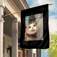 Funny Cat Christmas Garden Flag Ring There is Motion at Your Front Door Meme Xmas Tree - Wonder Print Shop