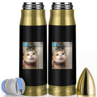 Funny Cat Christmas Bullet Tumbler Ring There is Motion at Your Front Door Meme Xmas Tree - Wonder Print Shop