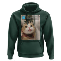 Funny Cat Christmas Hoodie Ring There is Motion at Your Front Door Meme Xmas Tree - Wonder Print Shop
