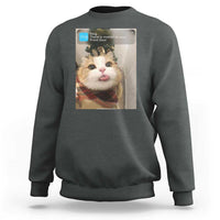 Funny Cat Christmas Sweatshirt Ring There is Motion at Your Front Door Meme Xmas Tree - Wonder Print Shop