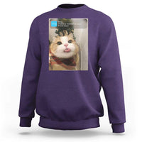 Funny Cat Christmas Sweatshirt Ring There is Motion at Your Front Door Meme Xmas Tree - Wonder Print Shop