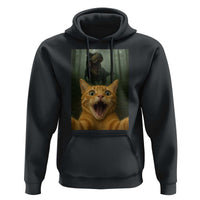 Cat Selfie With Dinosaur Hoodie Funny Cat Gifts - Wonder Print Shop