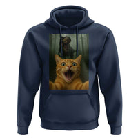 Cat Selfie With Dinosaur Hoodie Funny Cat Gifts - Wonder Print Shop