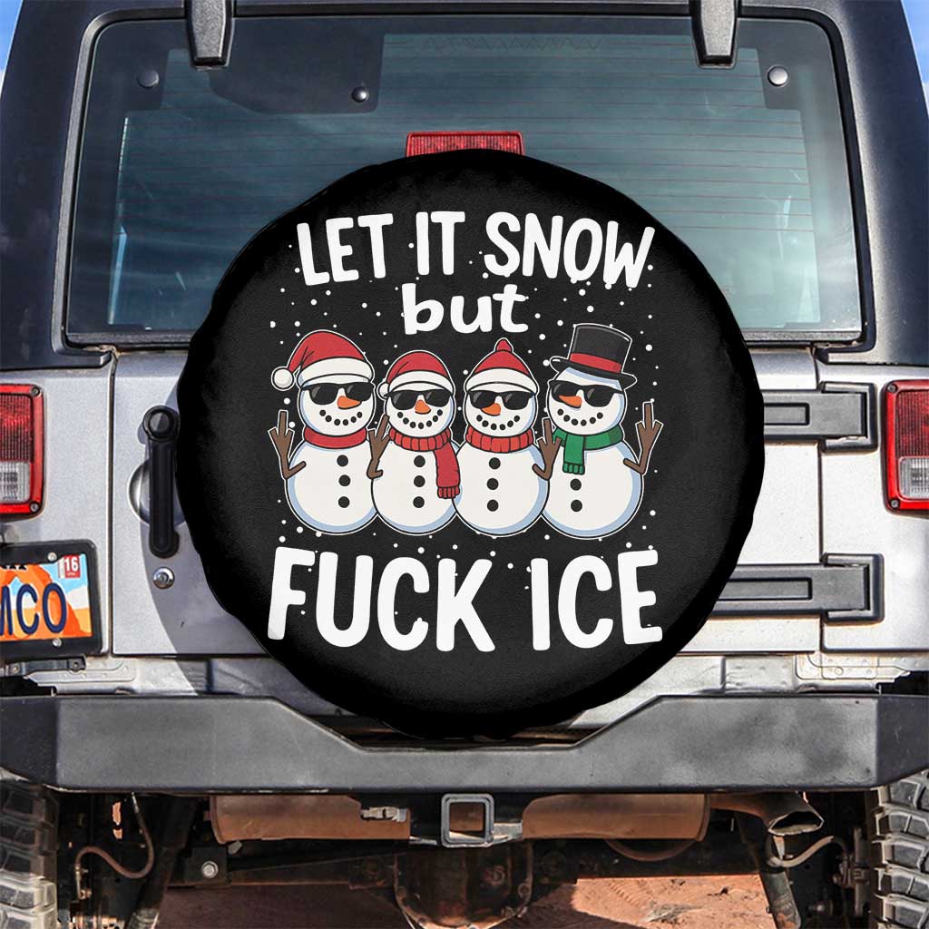 Anti ICE Christmas Spare Tire Cover Funny Snowman Cute Finger Let It Snow Funny FDT - Wonder Print Shop
