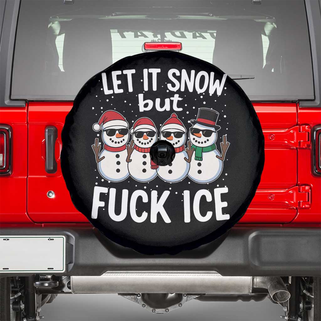 Anti ICE Christmas Spare Tire Cover Funny Snowman Cute Finger Let It Snow Funny FDT - Wonder Print Shop