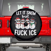 Anti ICE Christmas Spare Tire Cover Funny Snowman Cute Finger Let It Snow Funny FDT - Wonder Print Shop