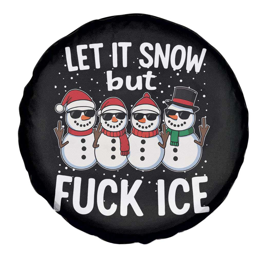 Anti ICE Christmas Spare Tire Cover Funny Snowman Cute Finger Let It Snow Funny FDT - Wonder Print Shop