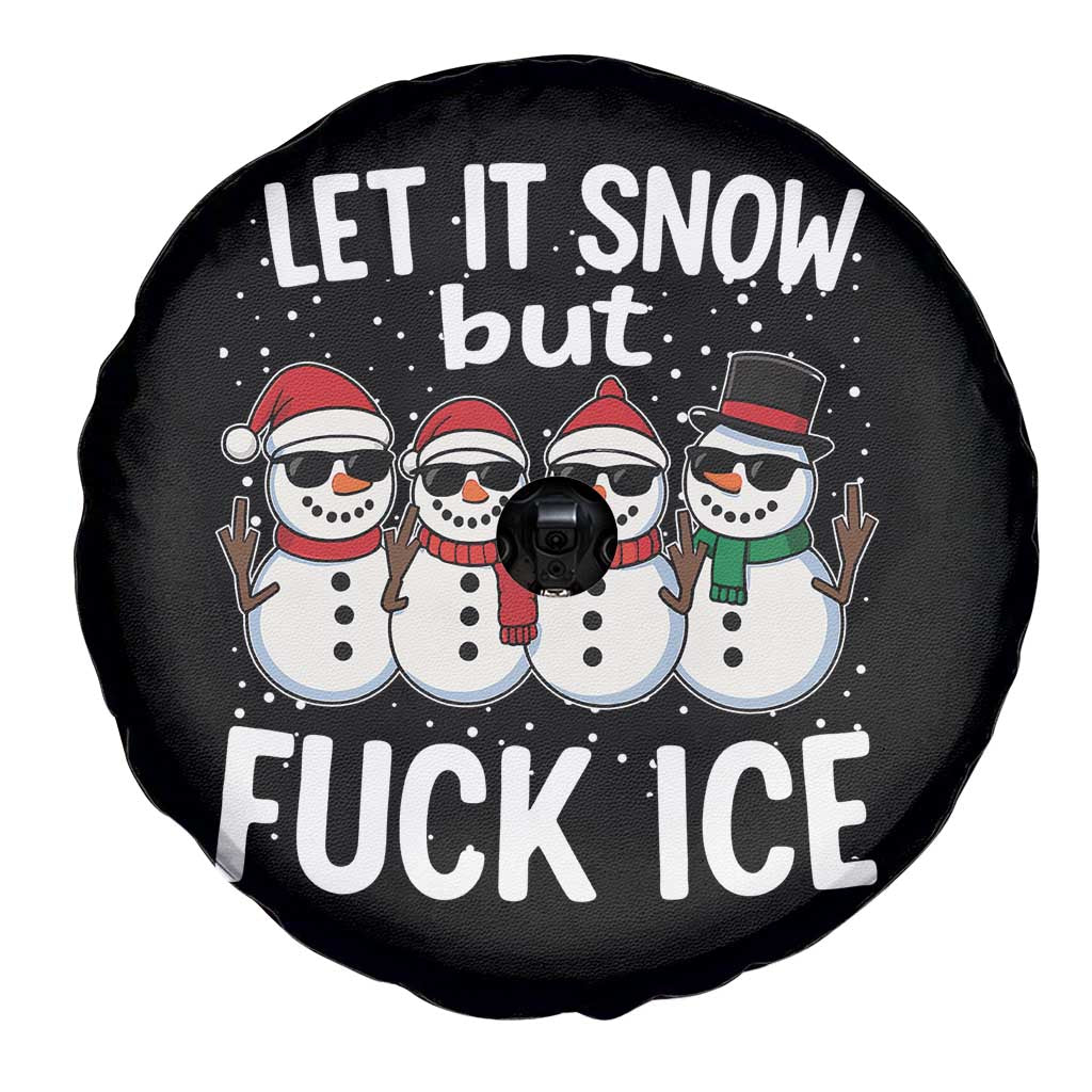 Anti ICE Christmas Spare Tire Cover Funny Snowman Cute Finger Let It Snow Funny FDT - Wonder Print Shop