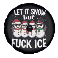 Anti ICE Christmas Spare Tire Cover Funny Snowman Cute Finger Let It Snow Funny FDT - Wonder Print Shop