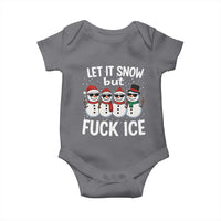 Anti ICE Christmas Baby Onesie Funny Snowman Cute Finger Let It Snow Funny FDT - Wonder Print Shop