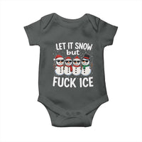 Anti ICE Christmas Baby Onesie Funny Snowman Cute Finger Let It Snow Funny FDT - Wonder Print Shop