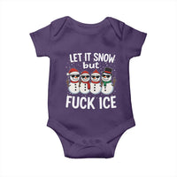 Anti ICE Christmas Baby Onesie Funny Snowman Cute Finger Let It Snow Funny FDT - Wonder Print Shop