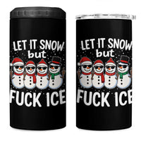 Anti ICE Christmas 4 in 1 Can Cooler Tumbler Funny Snowman Cute Finger Let It Snow Funny FDT - Wonder Print Shop