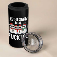 Anti ICE Christmas 4 in 1 Can Cooler Tumbler Funny Snowman Cute Finger Let It Snow Funny FDT - Wonder Print Shop