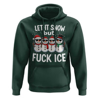 Anti ICE Christmas Hoodie Funny Snowman Cute Finger Let It Snow Funny FDT - Wonder Print Shop