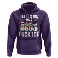 Anti ICE Christmas Hoodie Funny Snowman Cute Finger Let It Snow Funny FDT - Wonder Print Shop