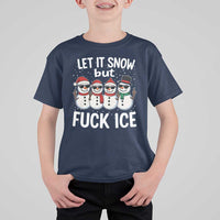 Anti ICE Christmas T Shirt For Kid Funny Snowman Cute Finger Let It Snow Funny FDT - Wonder Print Shop