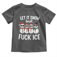 Anti ICE Christmas Toddler T Shirt Funny Snowman Cute Finger Let It Snow Funny FDT - Wonder Print Shop